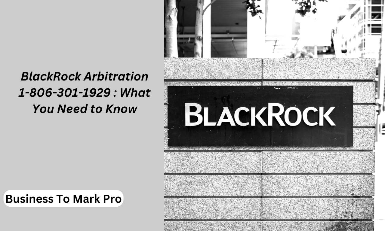 blackrock arbritation 1-806-301-1929