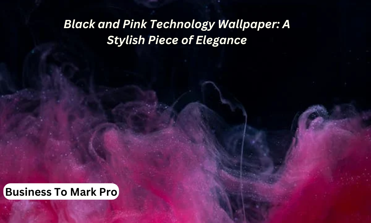 black and pink technology wallpaper