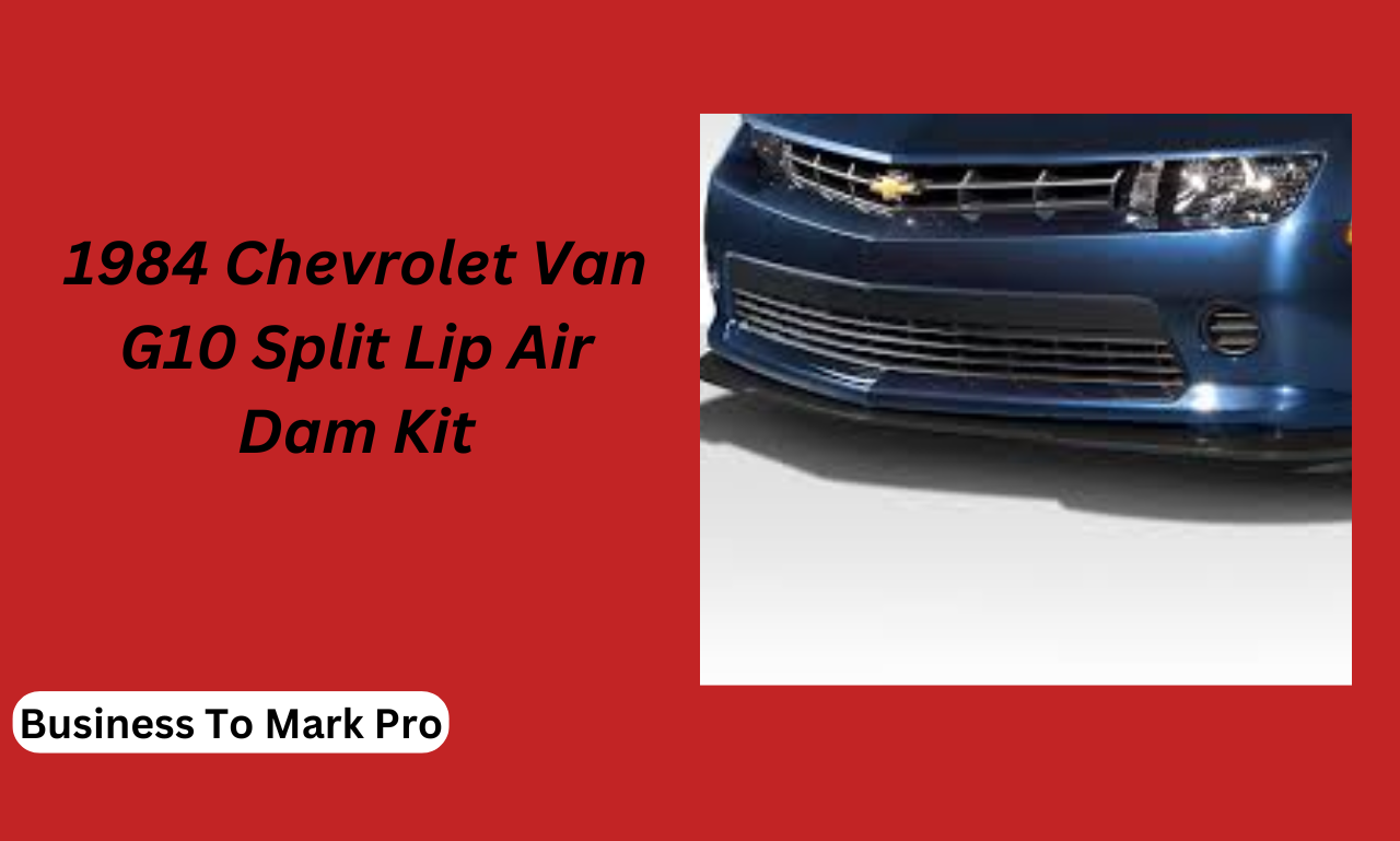 1984 chevrolet van g10 split lip air dam kit